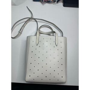 Women's Jimmy Choo Crossbody Bag White Silver Studded One Size